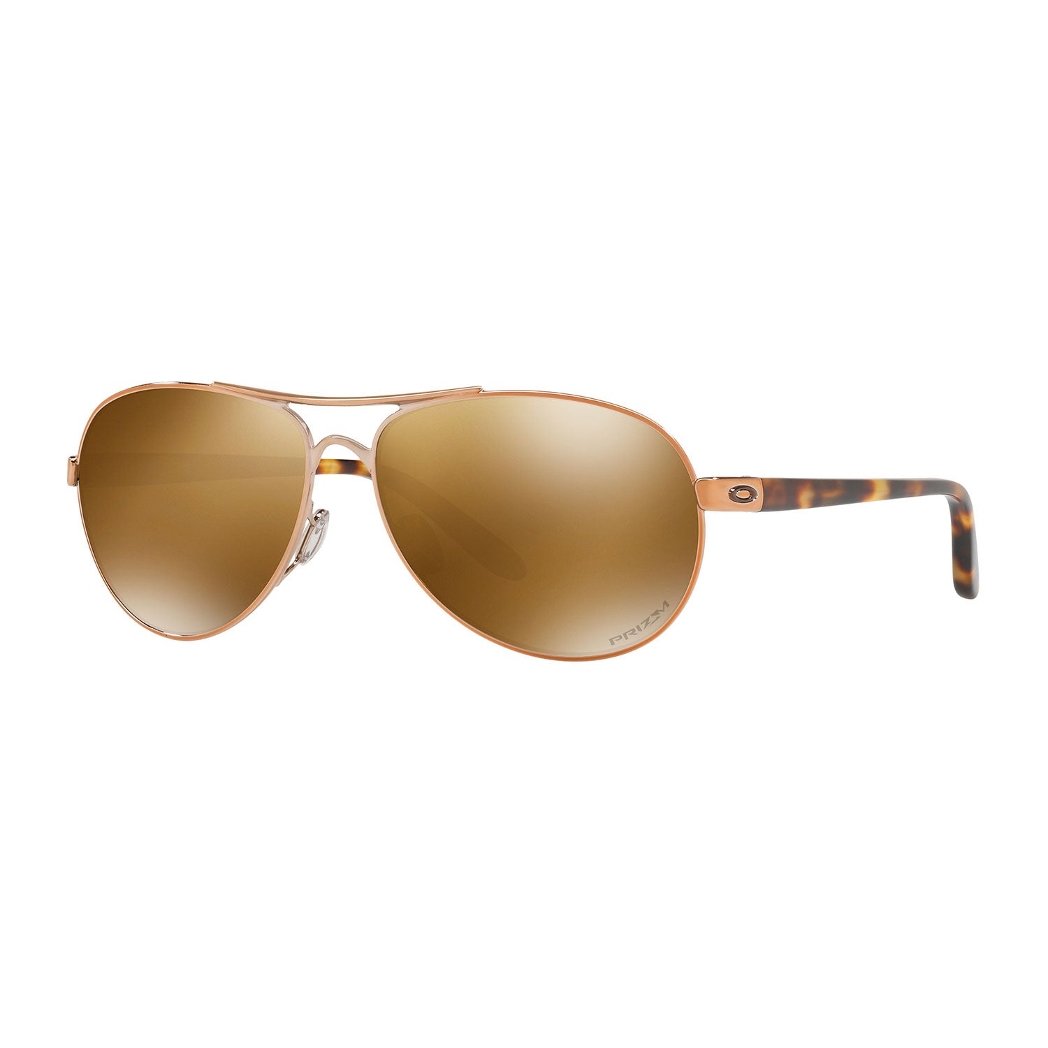 Oakley Lunettes de soleil Feedback - Rose Gold - Lentilles VR50 Brown  Gradient - Femme