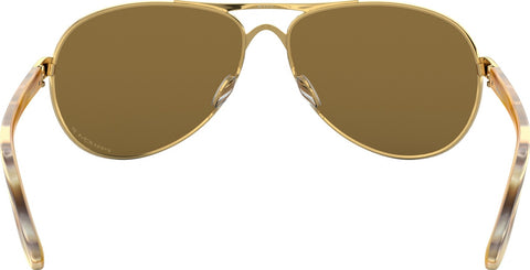 Oakley Lunettes de soleil Feedback - Polished Gold - Lentilles polarisées Brown Gradient - Femme