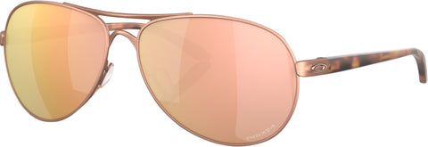 Oakley Lunettes de soleil Feedback - Satin Gold - Lentille Prizm Rose Gold Iridium - Femmes