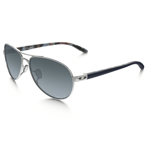 Oakley Lunettes de soleil Tie Breaker - Polished Chrome - Lentilles polarisées Grey Gradient