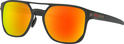 Oakley Lunettes de soleil Latch Alpha - Matte Black - Lentilles polarisées Prizm Ruby