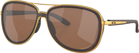 Oakley Lunettes de soleil Split Time - Matte Rootbeer - Lentilles polarisées Prizm Tungsten Iridium