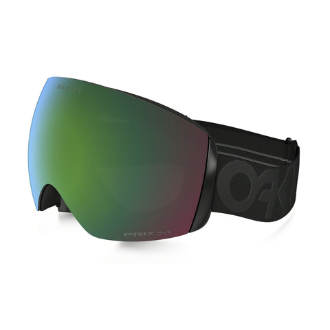 Oakley Lunettes de ski Flight Deck - Factory Pilot Blackout - Lentille Prizm Jade Iridium