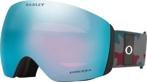 Oakley Lunette de ski Flight Deck - Dark Grey Grenache Camo - Lentille Prizm Snow Sapphire Iridium