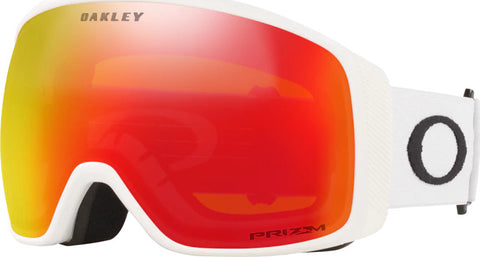 Oakley Lunettes de ski Flight Tracker L - Matte White - Lentille Prizm Snow Torch Iridium