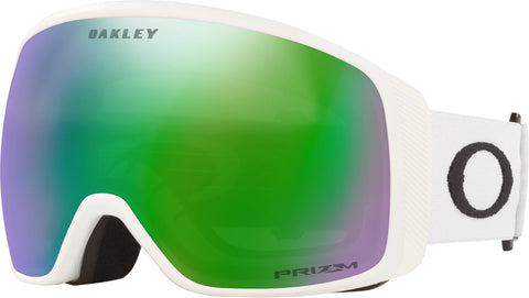 Oakley Lunettes de ski Flight Tracker L - Matte White - Lentille Prizm Snow Jade Iridium