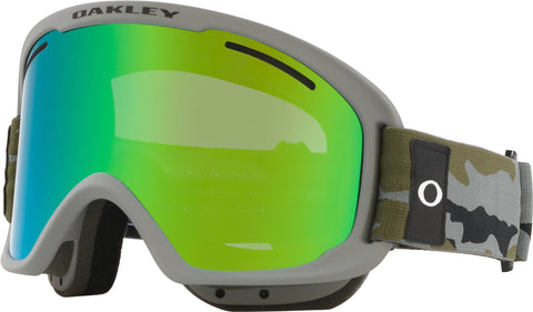 Oakley Lunette de ski O-Frame 2.0 PRO XM -   Grey Brush Camo - Lentille Jade Iridium