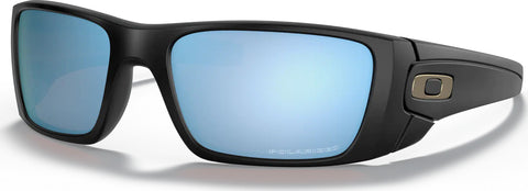 Oakley Lunettes de soleil Fuel Cell - Matte Black - Lentilles polarisées Prizm Deep Water - Homme
