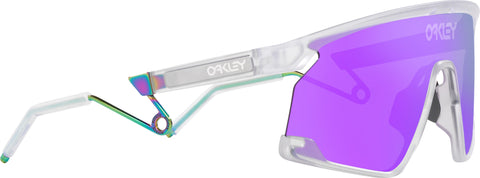 Oakley Lunettes de soleil BXTR - Matte Clear - Lentilles Violet Iridium - Unisexe