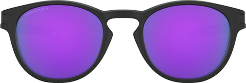 Oakley Lunettes de soleil Latch - Matte Black - Lentilles Prizm Violet Iridium