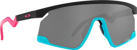 Oakley Lunettes de soleil BXTR - Matte Black and Teal - Lentilles Black Iridium - Unisexe