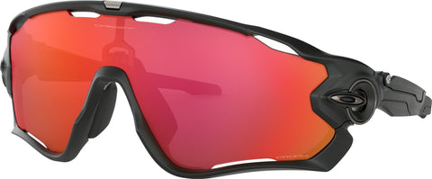 Oakley Lunettes de soleil Jawbreaker - Matte Black - Lentilles Prizm Trail Torch
