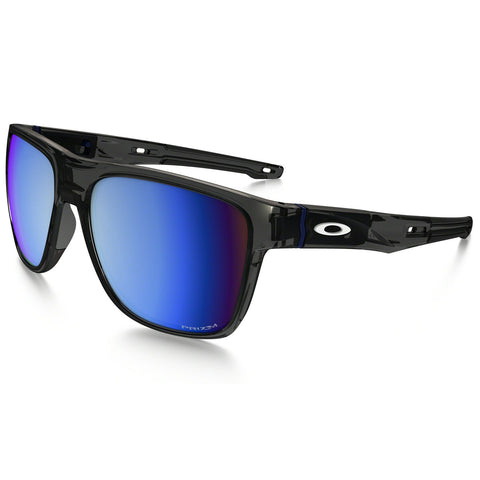Oakley Lunettes de soleil Crossrange XL - Gris fumé - Lentille Prizm polarisée en bleu profond