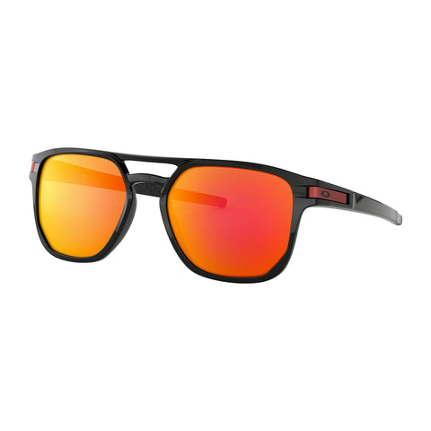 Oakley Lunettes de soleil Latch Beta - Polished Black - Lentilles Prizm Ruby Iridium