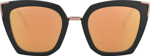 Oakley Lunettes de soleil Sideswept - Velvet Black - Lentilles polarisées Prizm Rose Gold Iridium - Femme