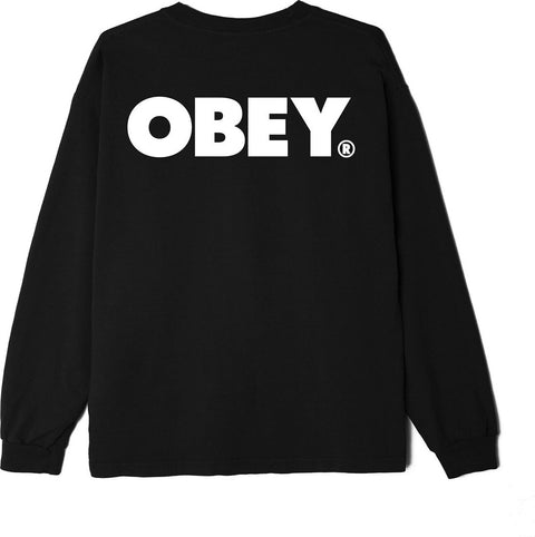 Obey T-Shirt Bold Heavyweight Ls - Homme