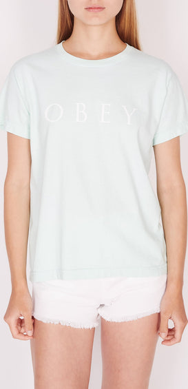 Obey T-shirt Novel Obey 2 Cutom Box - Femme
