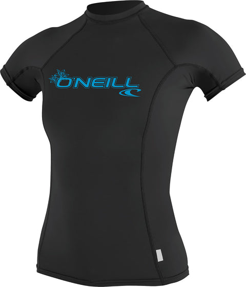 O'Neill Wetsuits, LLC Maillot de surf à manches courtes et col rond Basic Femme