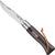 Opinel Tradition Couteau No.08 avec lien en cuir - Black - Brown