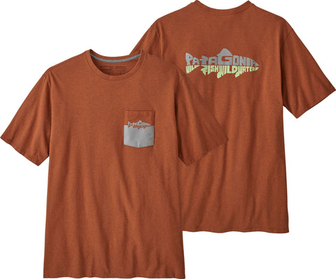 Patagonia T-shirt à poche Responsibili-Tee Wild Waterline - Homme