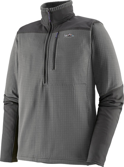 Patagonia Manteau à manches longues et glissière 1/4 R1 Fitz Roy - Homme