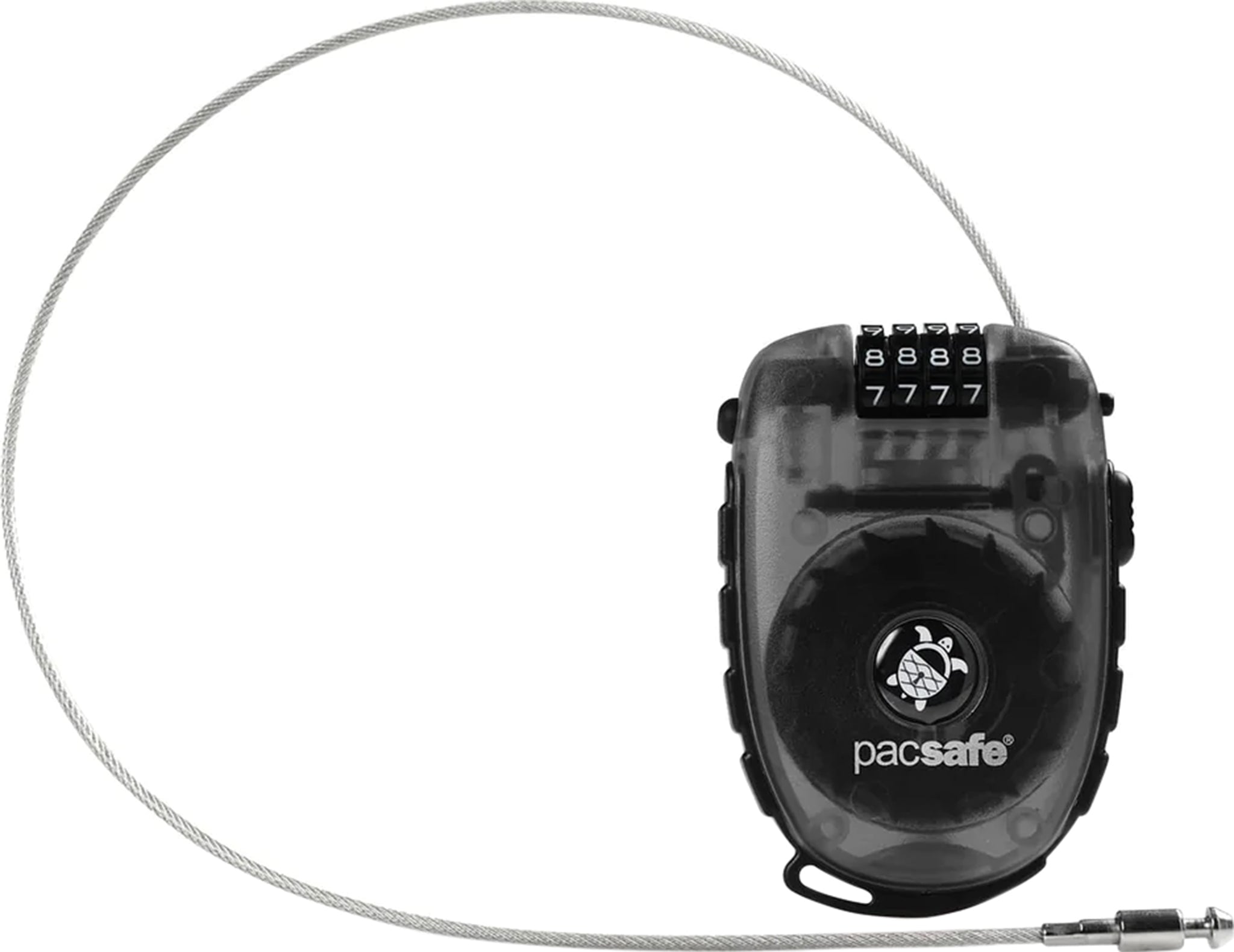 Pacsafe Cadenas à câble rétractable à 4 chiffres Retractasafe 250