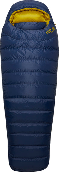 Rab Sac de couchage en duvet à glissière gauche Ascent Pro 600 - Régulier -7C / 20F - Femme