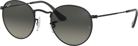 Ray-Ban Round Flat Lenses - Monture Polished Black - Lentille Black Grey Gradient