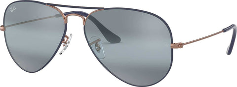 Ray-Ban Aviator Mirror - Dark Blue-Bronze-Copper - Blue Gradient Mirror (Small)