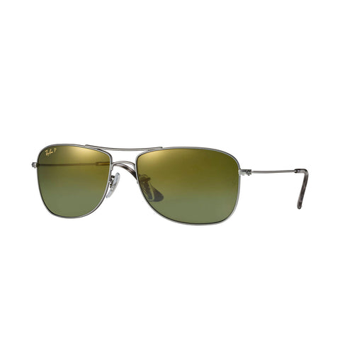Ray-Ban RB3543 - Monture Gunmetal - Lentille Polarisée miroir Green Chromance