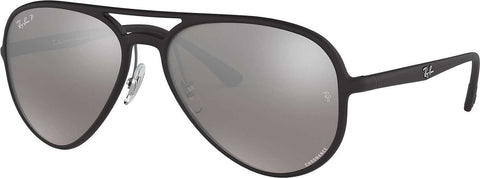 Ray-Ban RB4320CH Chromance - Black - Lentille polarisée Silver Mirror Chromance
