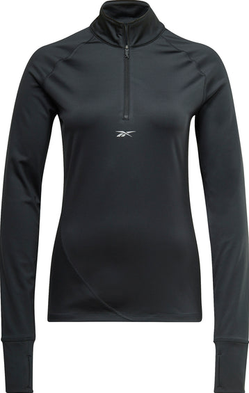 Reebok Chandail de course à glissière 1/4 - Femme