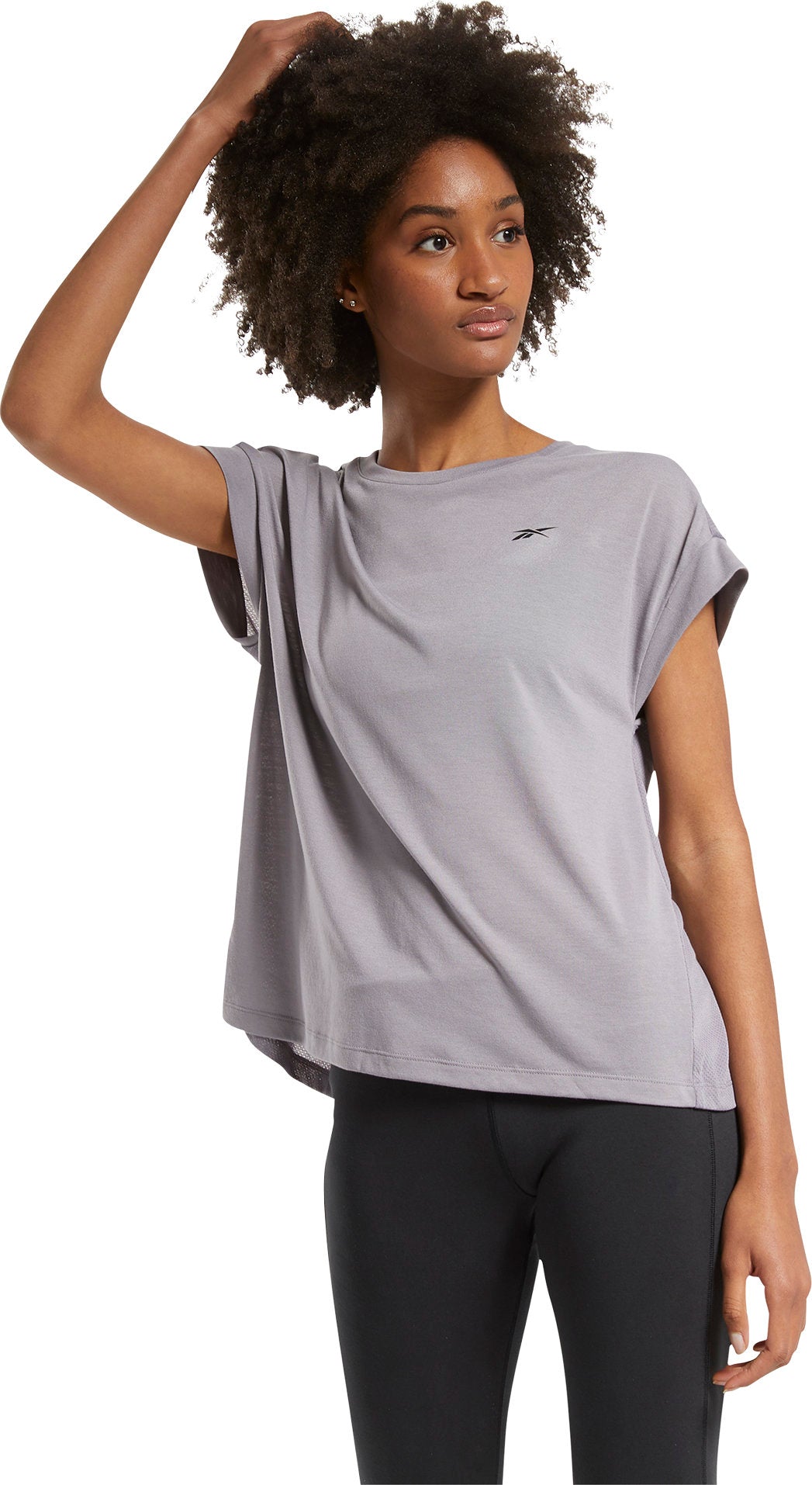 reebok t shirt femme