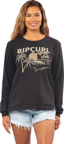 Rip Curl T-shirt Surf Club Desto Crew - Femme