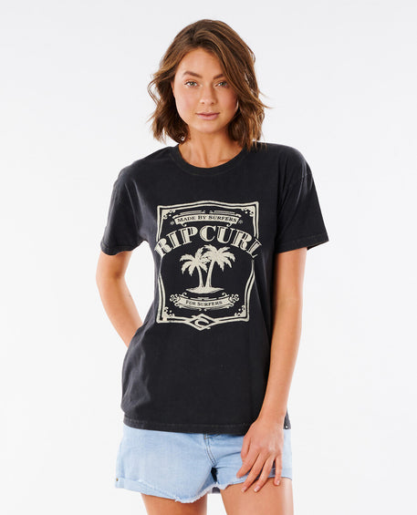 Rip Curl T-shirt surdimensionné à revers Panoma - Femme