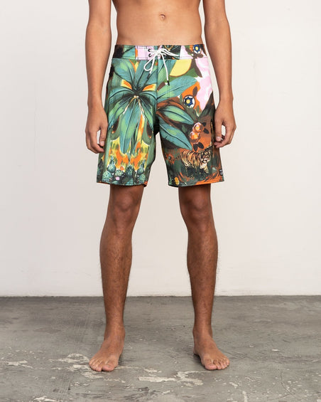 RVCA Short Mel G Tiger Palm 18 pouces - Homme