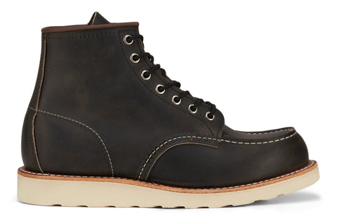 Red Wing Shoes Bottes Classic Moc 6 pouces en cuir Charcoal Rough et Tough - Homme