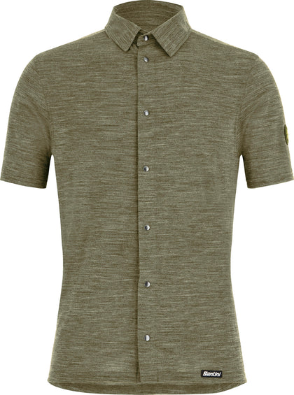 Santini Chemise à manches courtes technique Summer Gravel - Homme