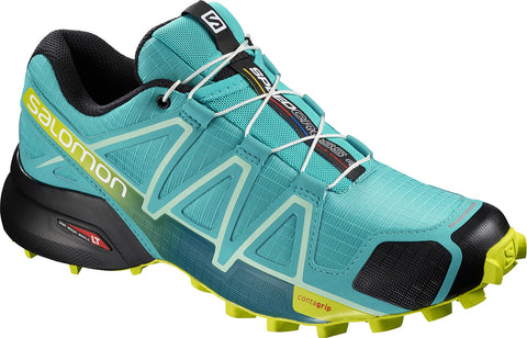 Salomon Souliers de course sur sentier Speedcross 4 Femme Bluebird - Acid Lime - Black