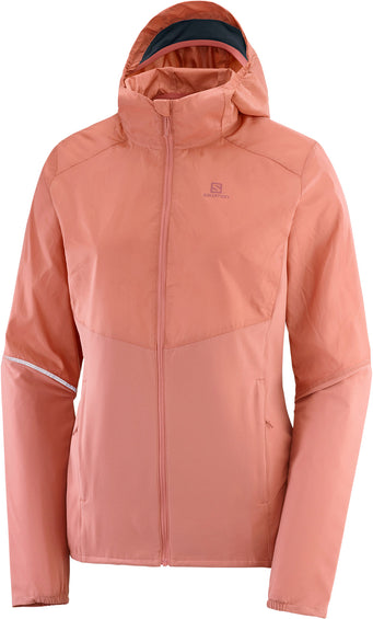 Salomon Chandail à capuchon à glissière intégrale Agile - Femme