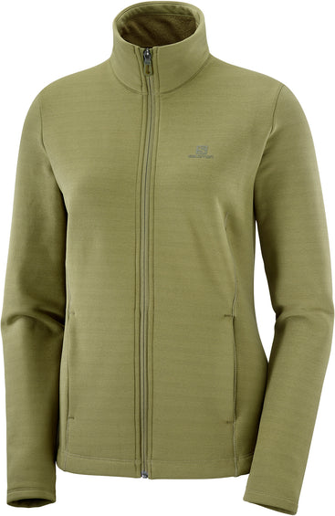 Salomon Manteau couche intermédiaire à glissière pleine longueur Radiant - Femme