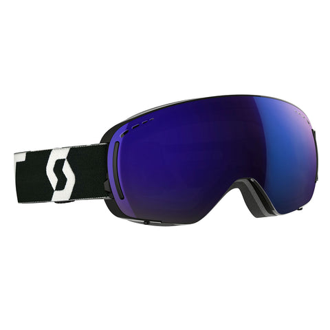Scott Lunettes de ski LCG Compact - Black - White - Solar blue chrome