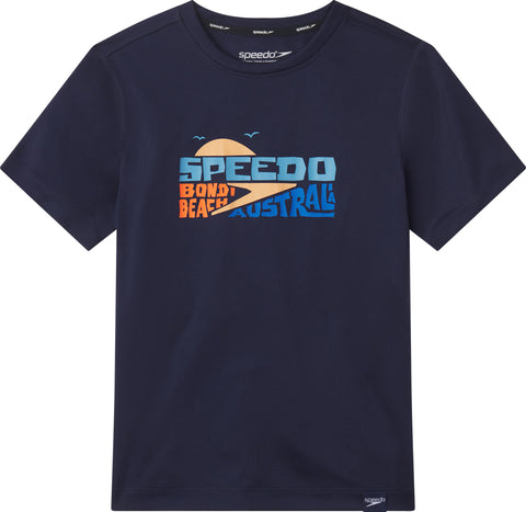 Speedo T-shirt de bain à manches courtes avec imprimé - Garçon