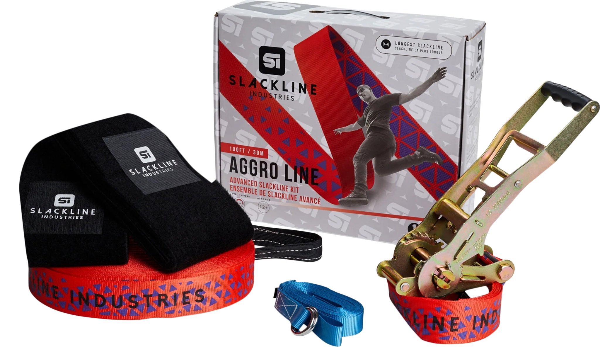 Slackline Industries Kit Aggro Line 100 pieds Altitude Sports