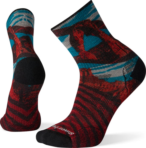 Smartwool Bas PhD Outdoor Light Arches Print Mid Crew - Homme