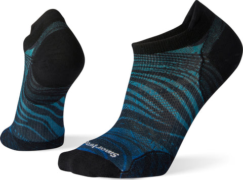 Smartwool Bas PhD Run Ultra Light Wave Print Micro - Homme