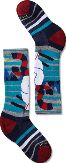Smartwool Mi-chaussettes à matelassage intégral motif de yétis Wintersport - Enfant