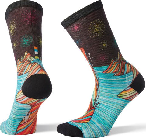 Smartwool Bas mi-mollet Curated Rainbow Mountain Climb  Femme