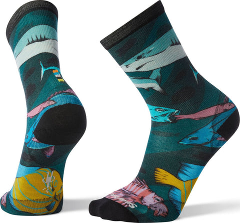 Smartwool Bas mi-mollet Curated Something's Fishy - Homme
