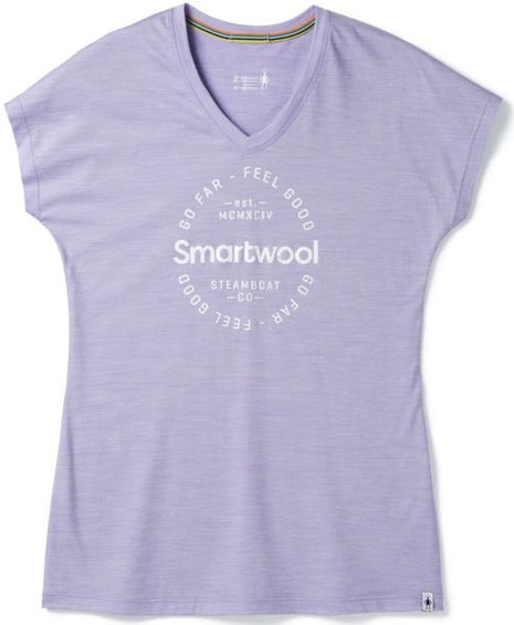 Smartwool T-shirt Merino Sport 150 Go Far Feel Good Femme